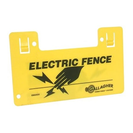 Gallagher North America 95x55 HiVis Warn Sign G602404